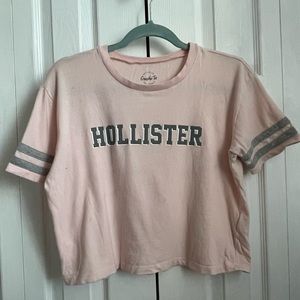 pink crop top
